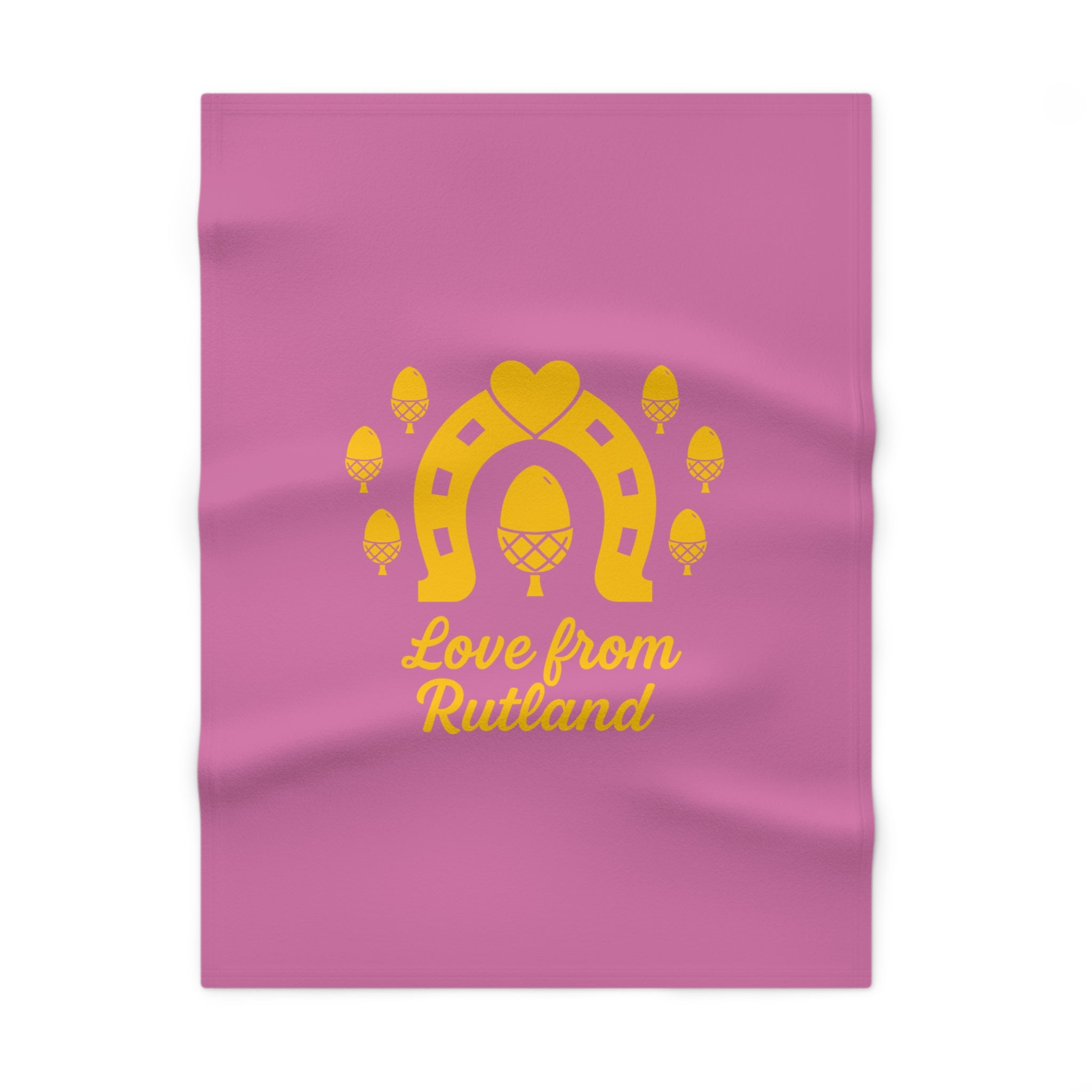 Classic Logo Soft Fleece Baby Pink Blanket