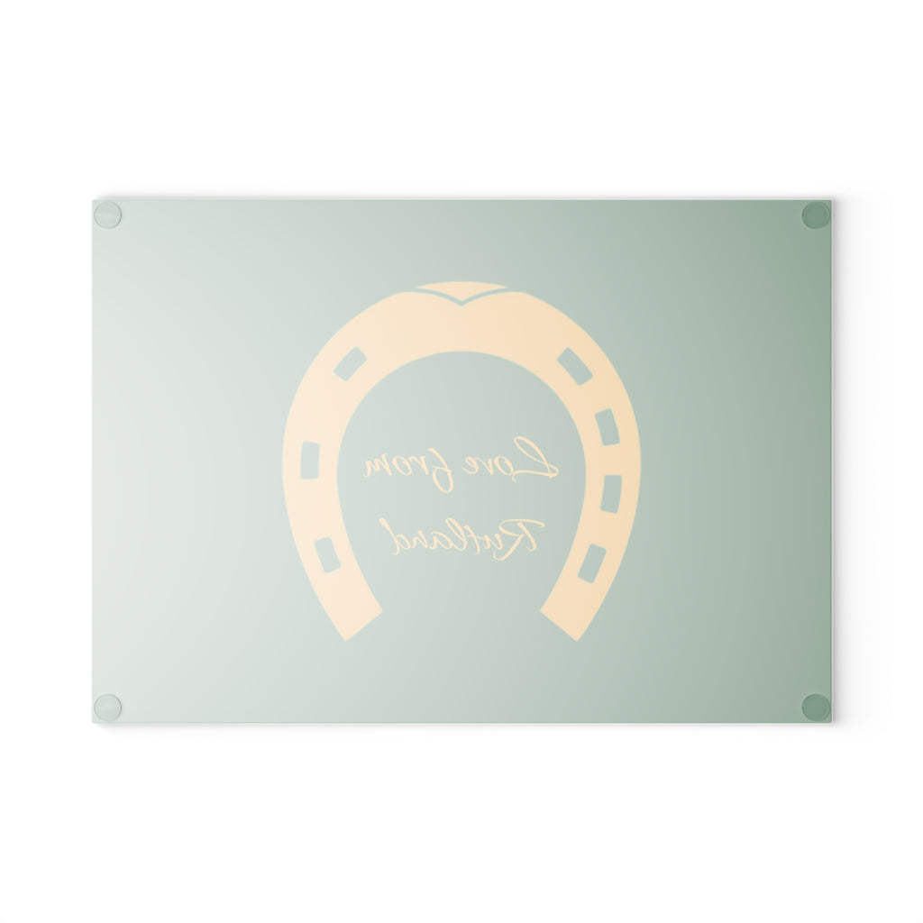 Classic Logo Green Glass Chopping Board —  Kitchen Serving/Cutting Board