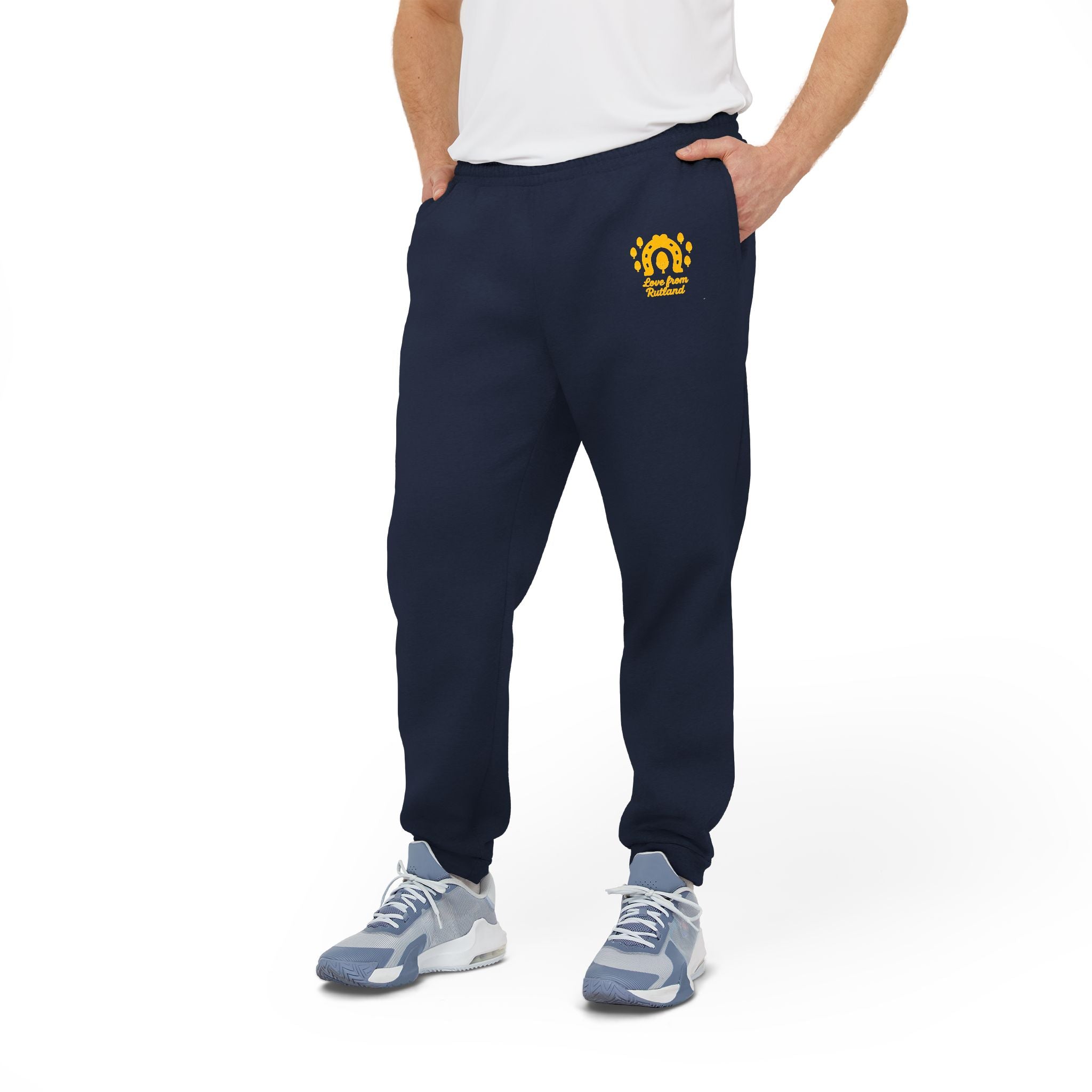 Classic Logo Adidas Unisex Casual Fleece Joggers