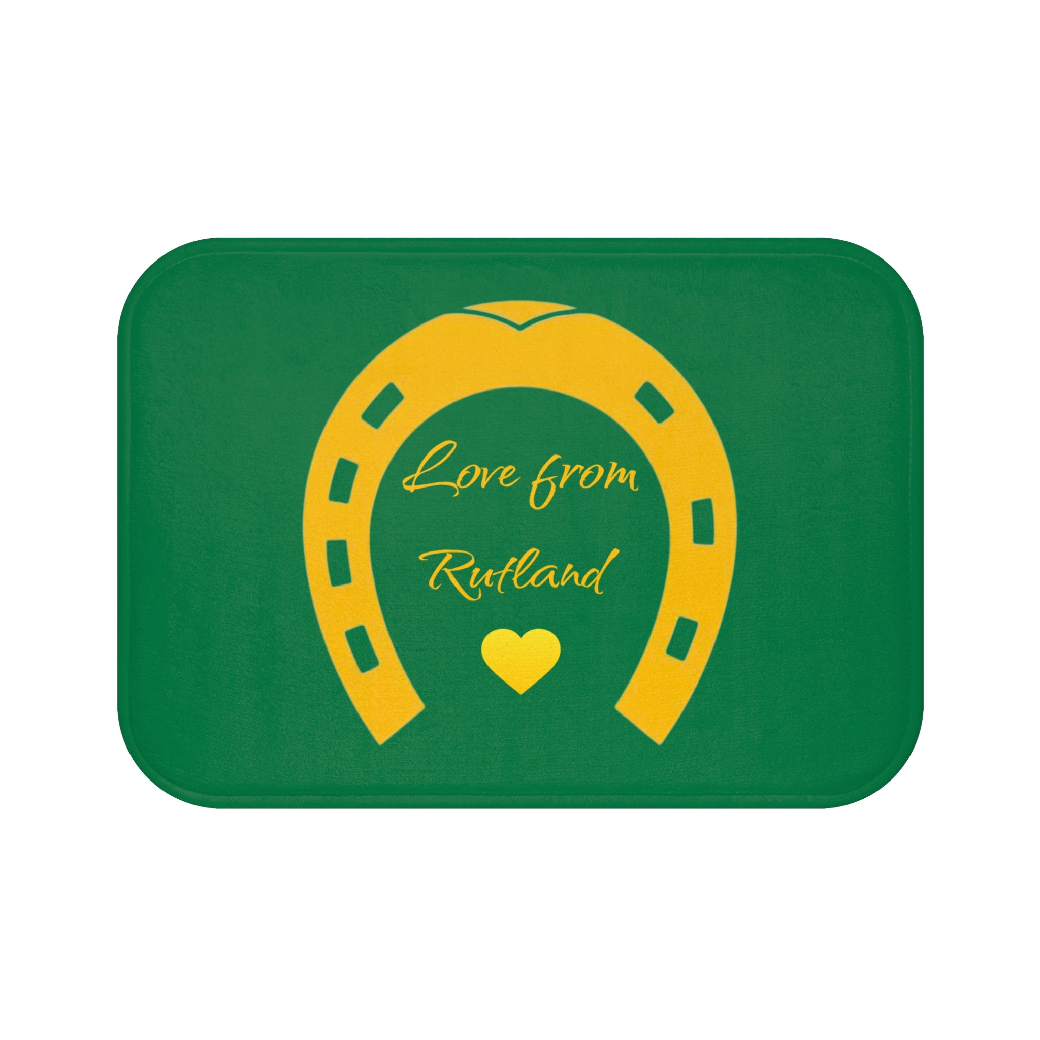 Heart & Horseshoe Bath Mat