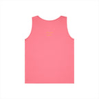 Classic Logo Unisex Heavy Cotton Tank Top, Summer Style, Casual Wear, Beach Day Outfit, Gift for Her, Vacation Attire