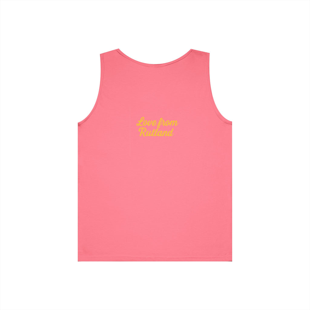 Sunshine Goddess Unisex Heavy Cotton Tank Top, Summer Style, Casual Wear, Beach Day Outfit, Gift for Her, Vacation Attire