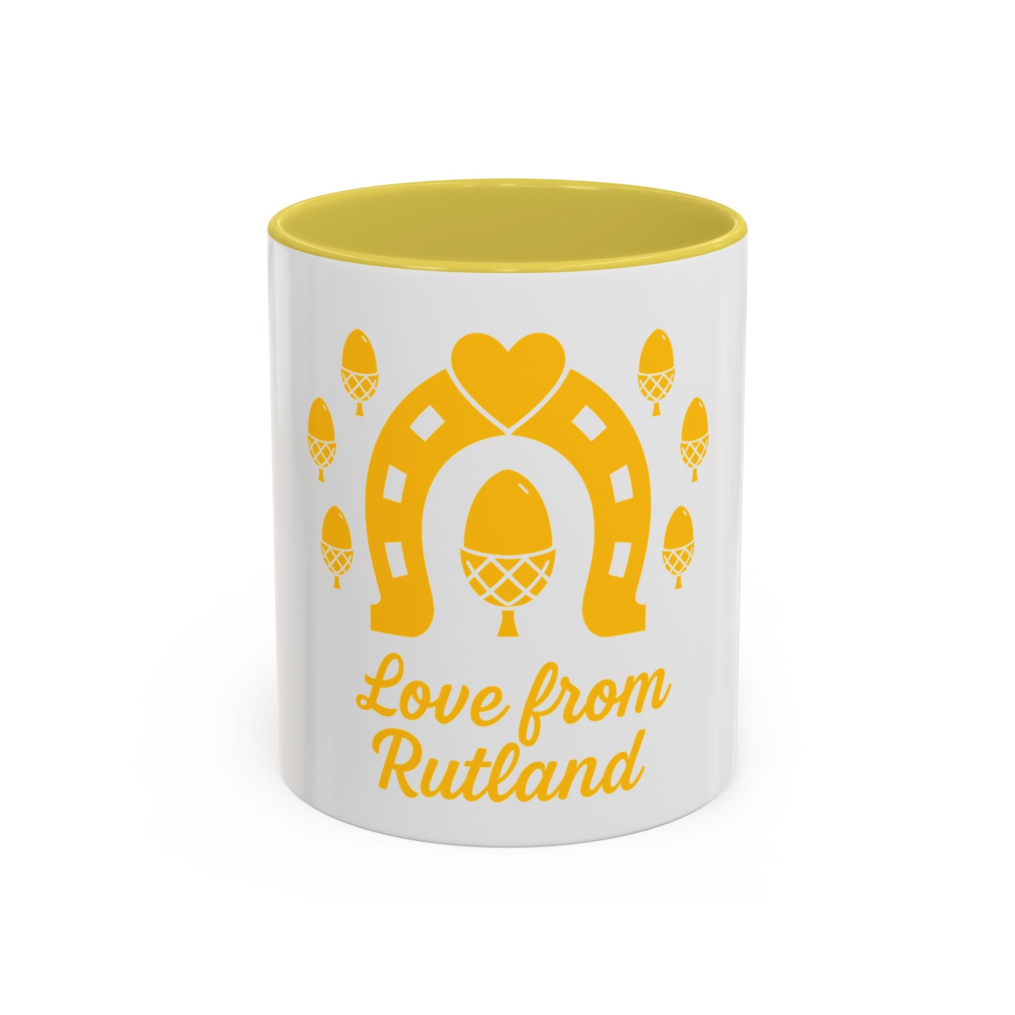 Classic Logo Colorful Love From Rutland Mug, Unique Gift, Coffee Mug, Home Decor, Designed Mug, Personalized Gift