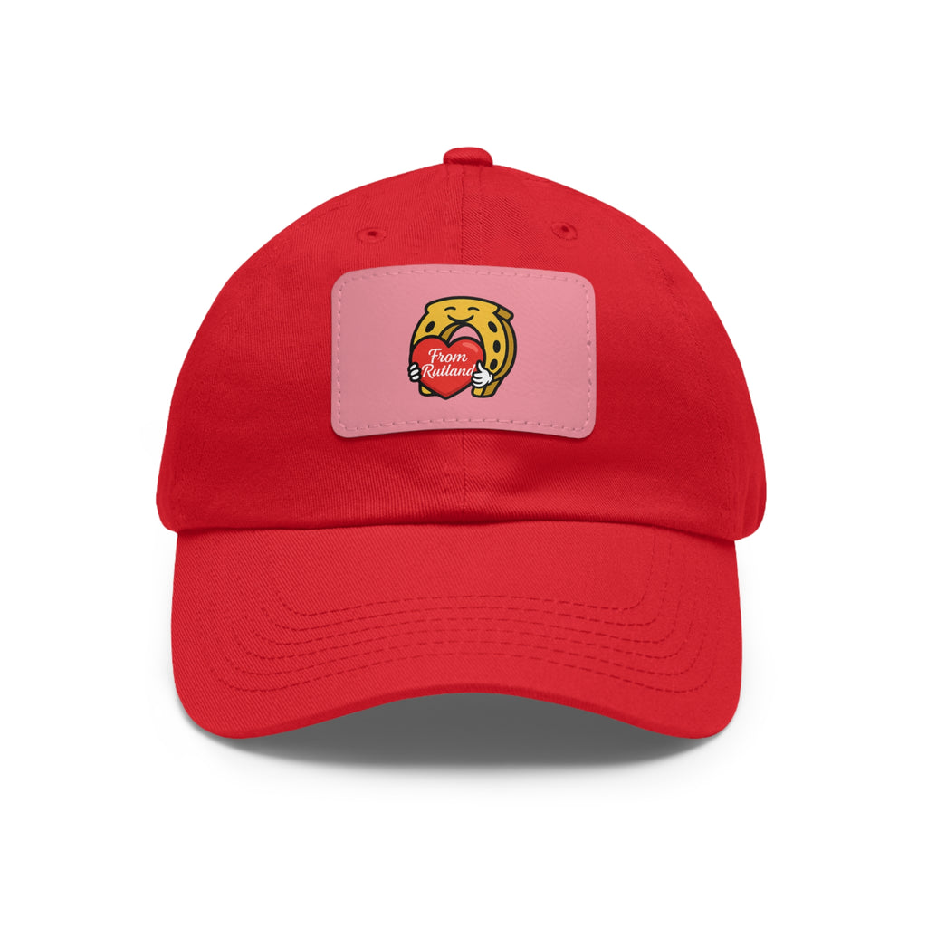 Heart & Horseshoe Cap with Leather Patch (Rectangle)
