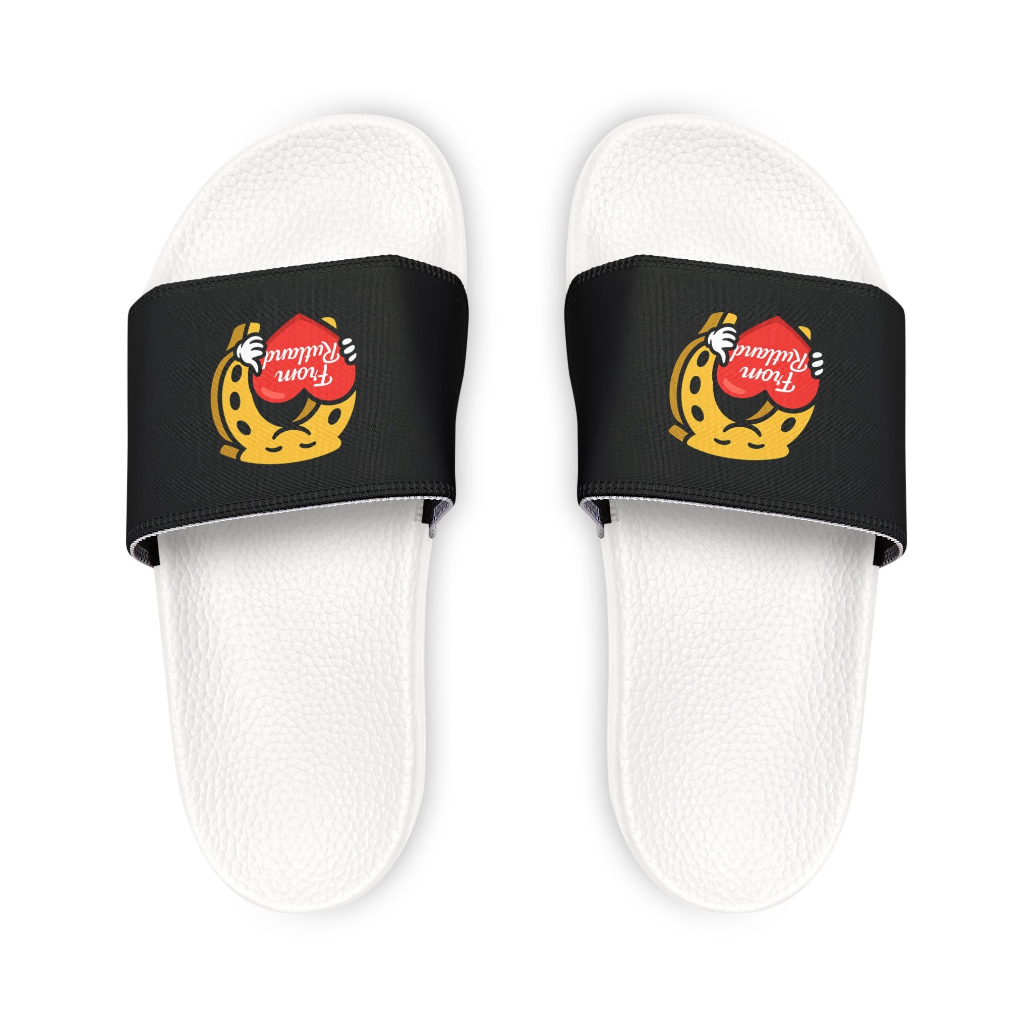 Heart & Horseshoe Youth Removable-Strap Slider Sandals