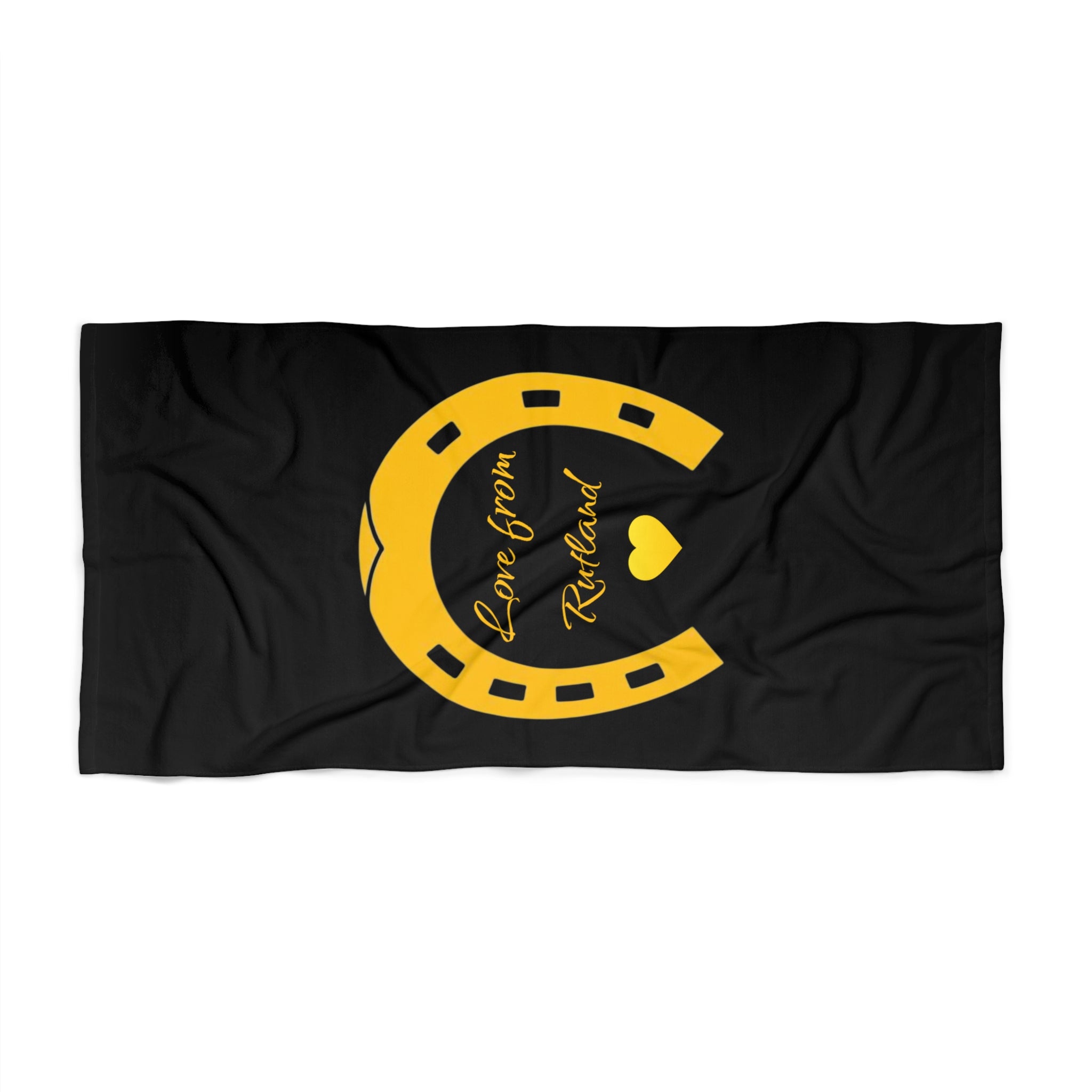 Horseshoe & Heart Beach Towel