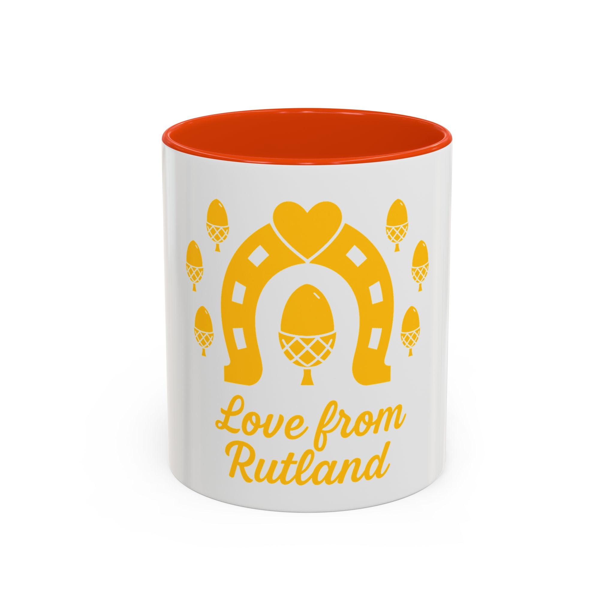 Classic Logo Colorful Love From Rutland Mug, Unique Gift, Coffee Mug, Home Decor, Designed Mug, Personalized Gift