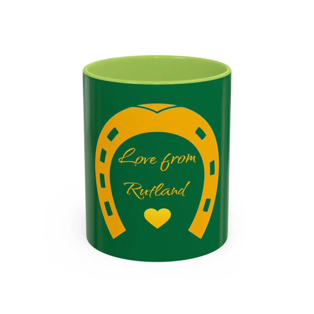 Heart & Horseshoe Accent Coffee Mug (11, 15oz)