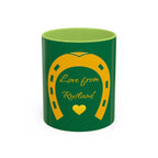 Heart & Horseshoe Accent Coffee Mug (11, 15oz)