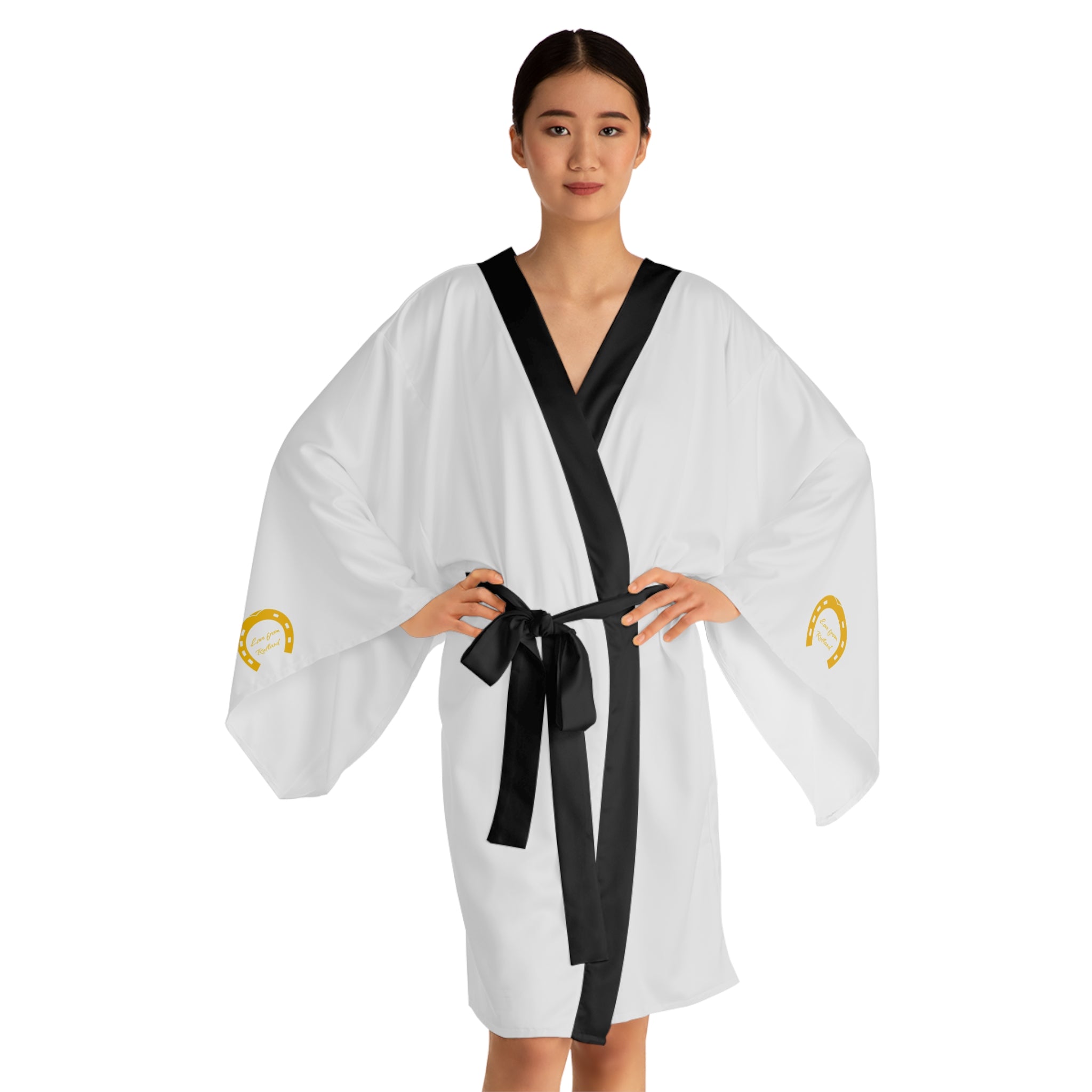Classic Logo Long Sleeve Kimono Robe