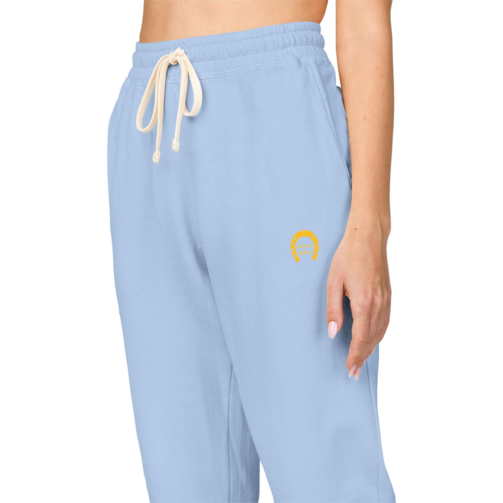 Classic Logo Cozy Garment-Dyed Sweatpants | Unisex Fleece Lounge Pants