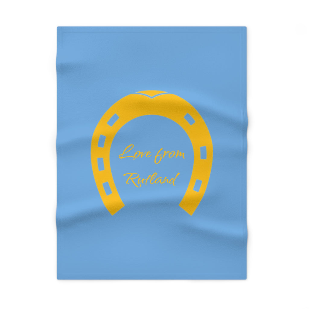 Classic Logo Soft Fleece Baby Blue Blanket
