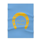 Classic Logo Soft Fleece Baby Blue Blanket