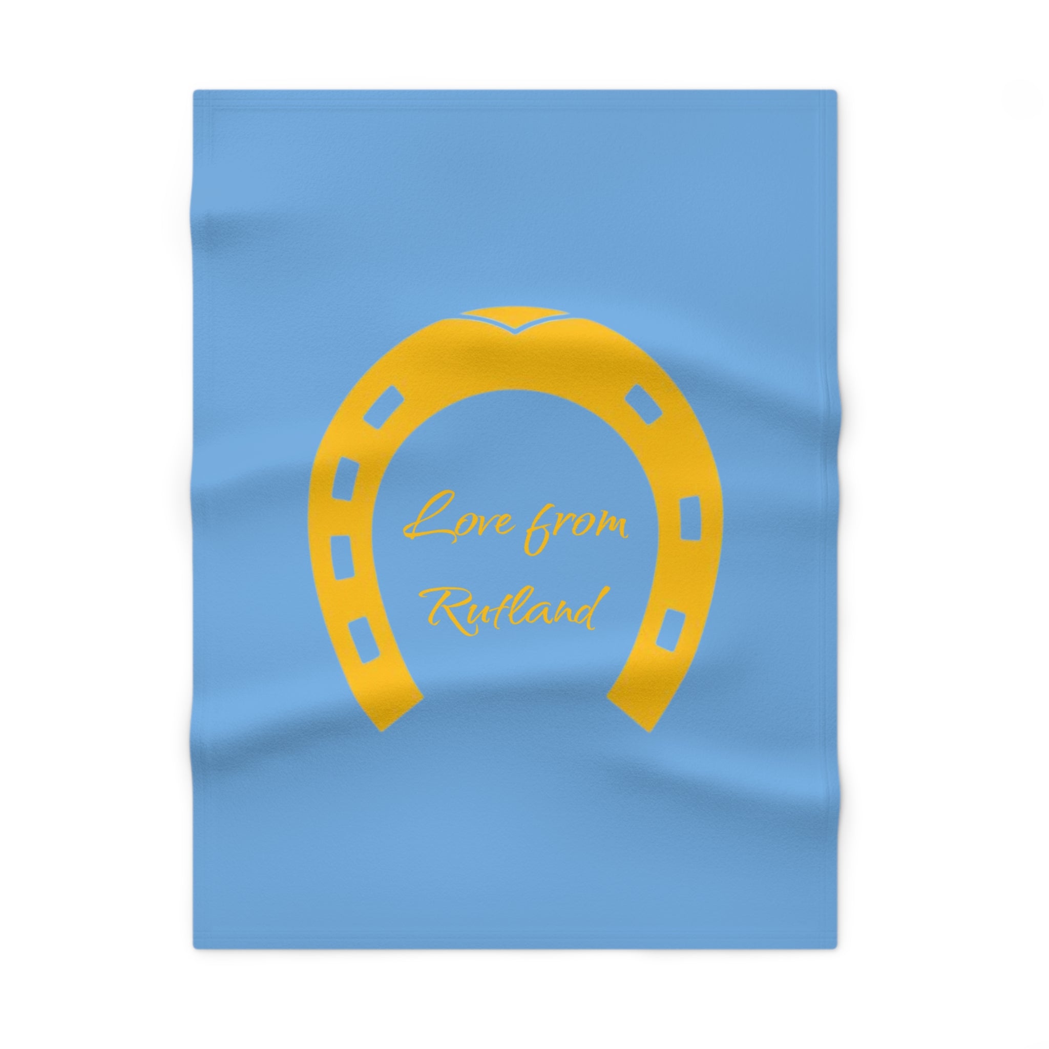 Classic Logo Soft Fleece Baby Blue Blanket