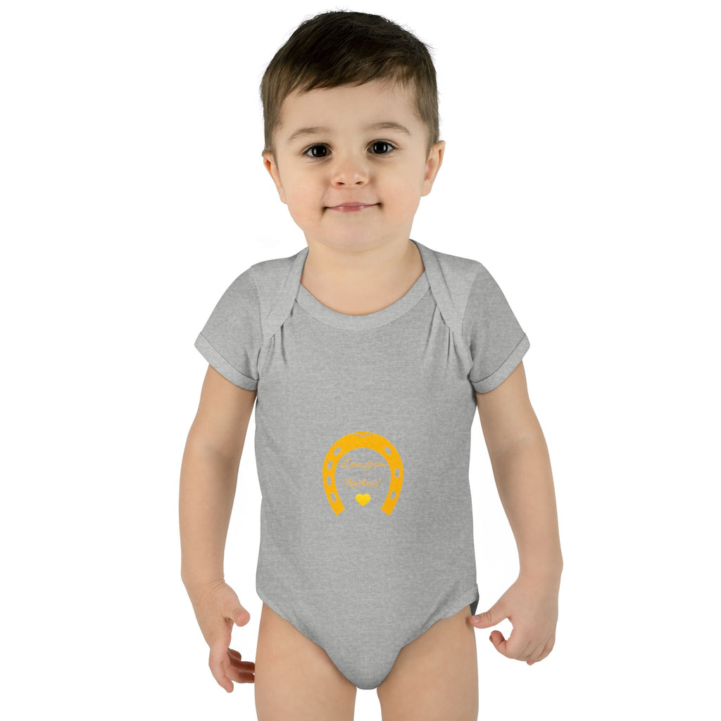 Heart & Horseshoe Bodysuit - Cute Gift for Newborns, Baby Shower, Birthday Outfit, Infants,