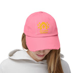 Trendy Distressed Cap with Classic Logo Design