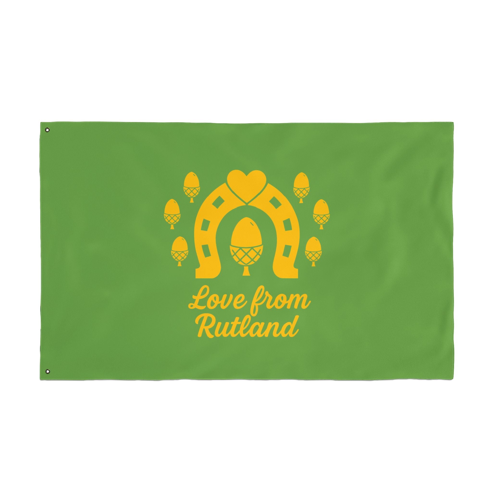 Classic Logo Love From Rutland Double Sided Flag