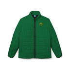 Classic Logo Love From Rutland Cozy Women's Puffer Jacket - Green