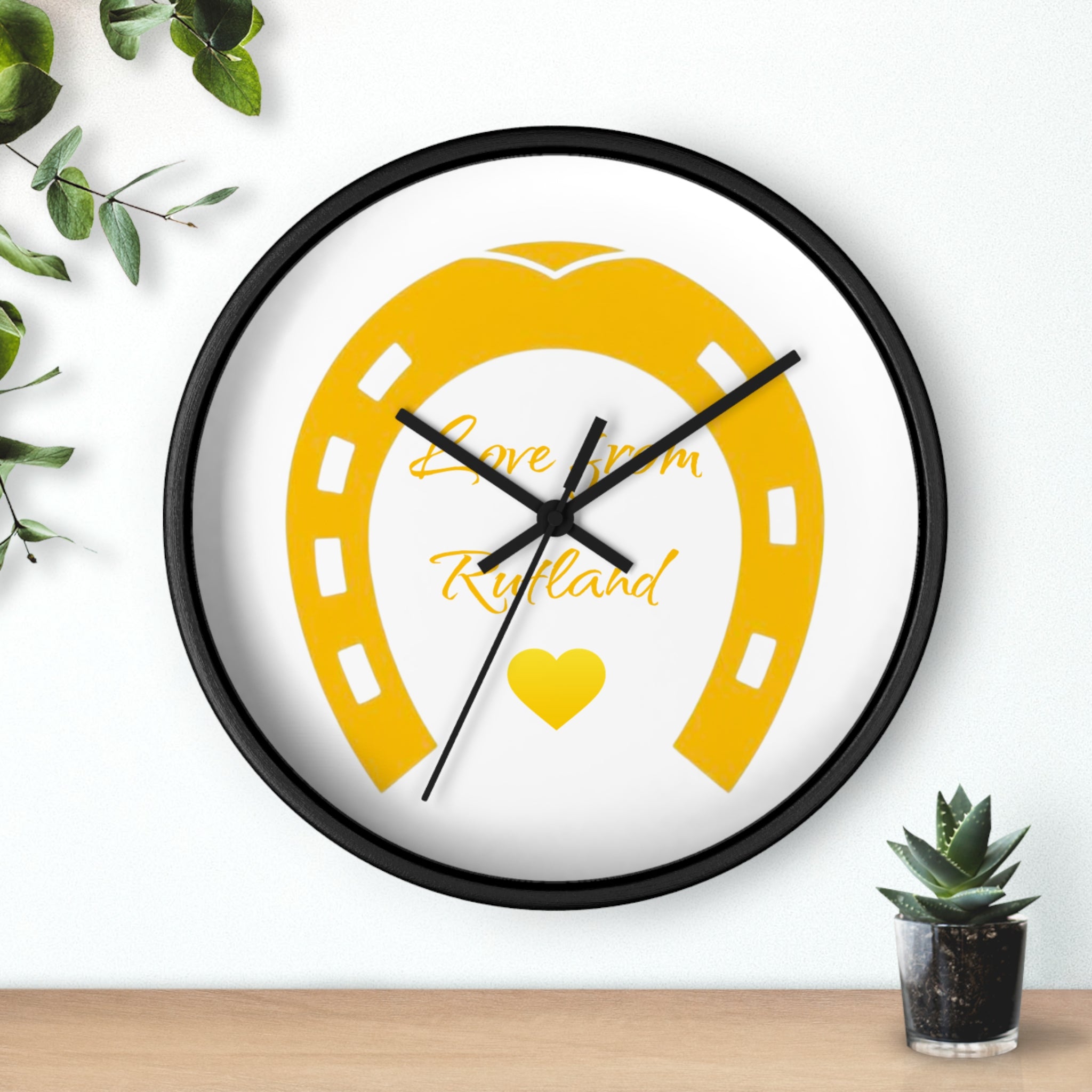 Heart & Horseshoe Wall Clock