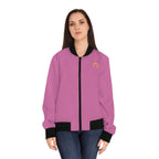 Classic Logo Women's Bomber Jacket - Light Pink