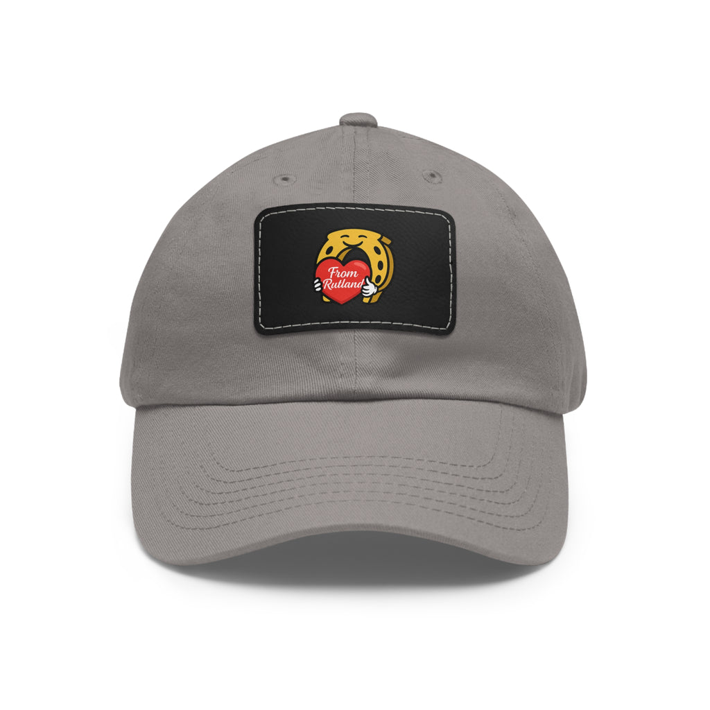 Heart & Horseshoe Cap with Leather Patch (Rectangle)