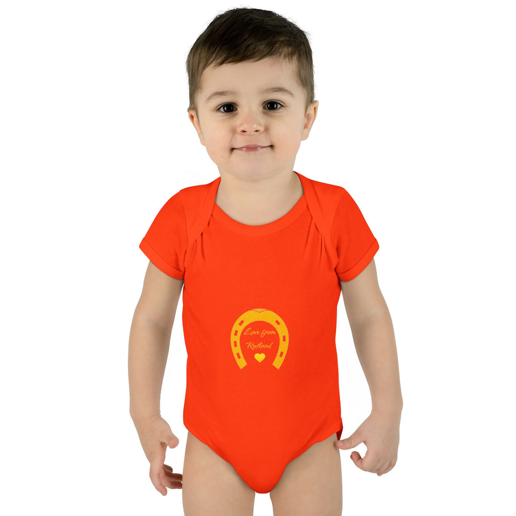 Heart & Horseshoe Bodysuit - Cute Gift for Newborns, Baby Shower, Birthday Outfit, Infants,