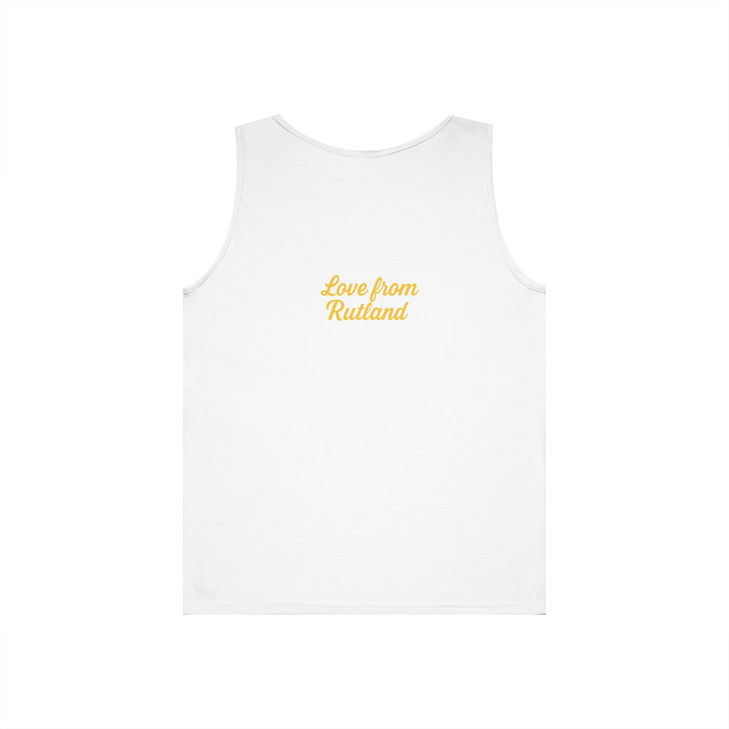 Sunshine Goddess Unisex Heavy Cotton Tank Top, Summer Style, Casual Wear, Beach Day Outfit, Gift for Her, Vacation Attire