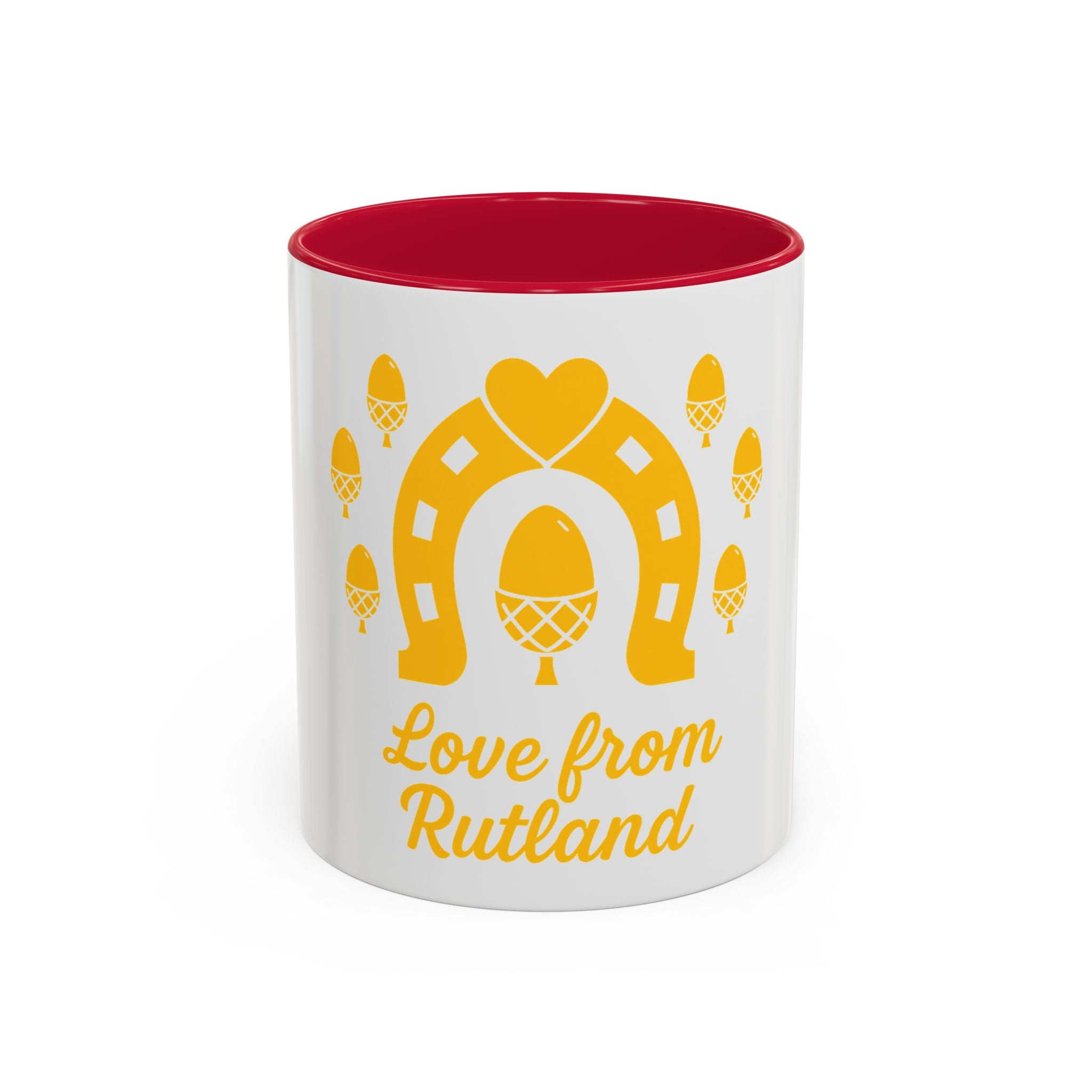 Classic Logo Colorful Love From Rutland Mug, Unique Gift, Coffee Mug, Home Decor, Designed Mug, Personalized Gift