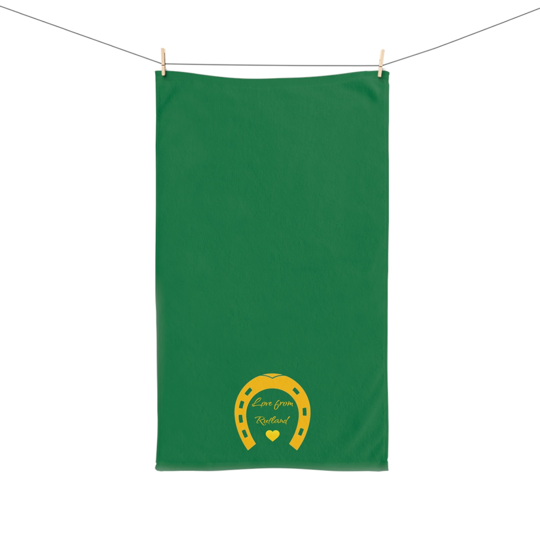Heart & Horseshoe Hand Towel