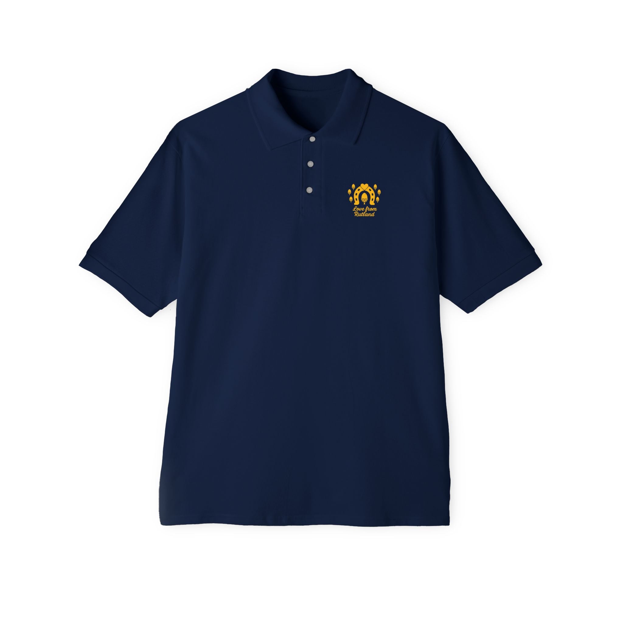 Stylish Men's Piqué Classic Logo Polo Shirt
