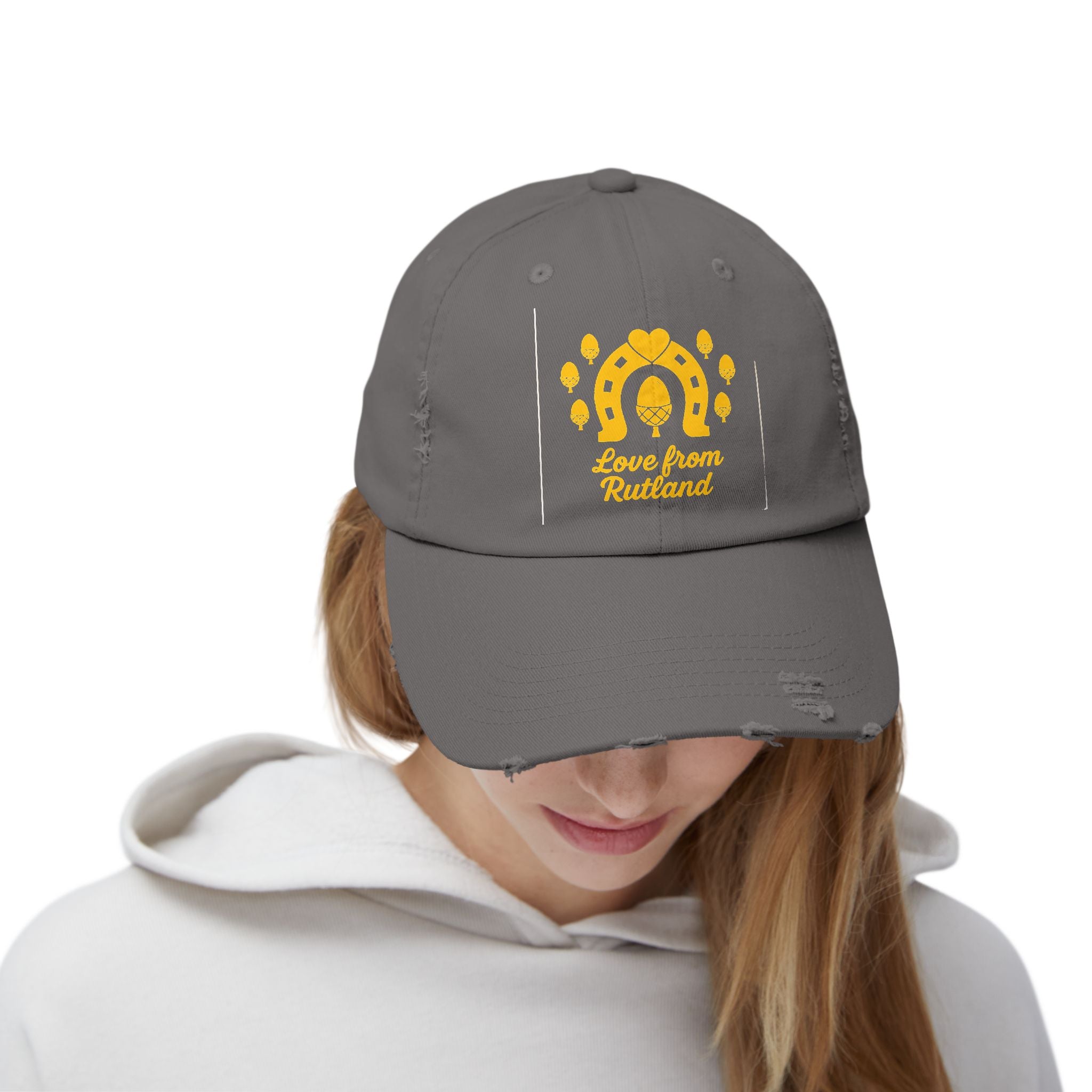 Trendy Distressed Cap with Classic Logo Design