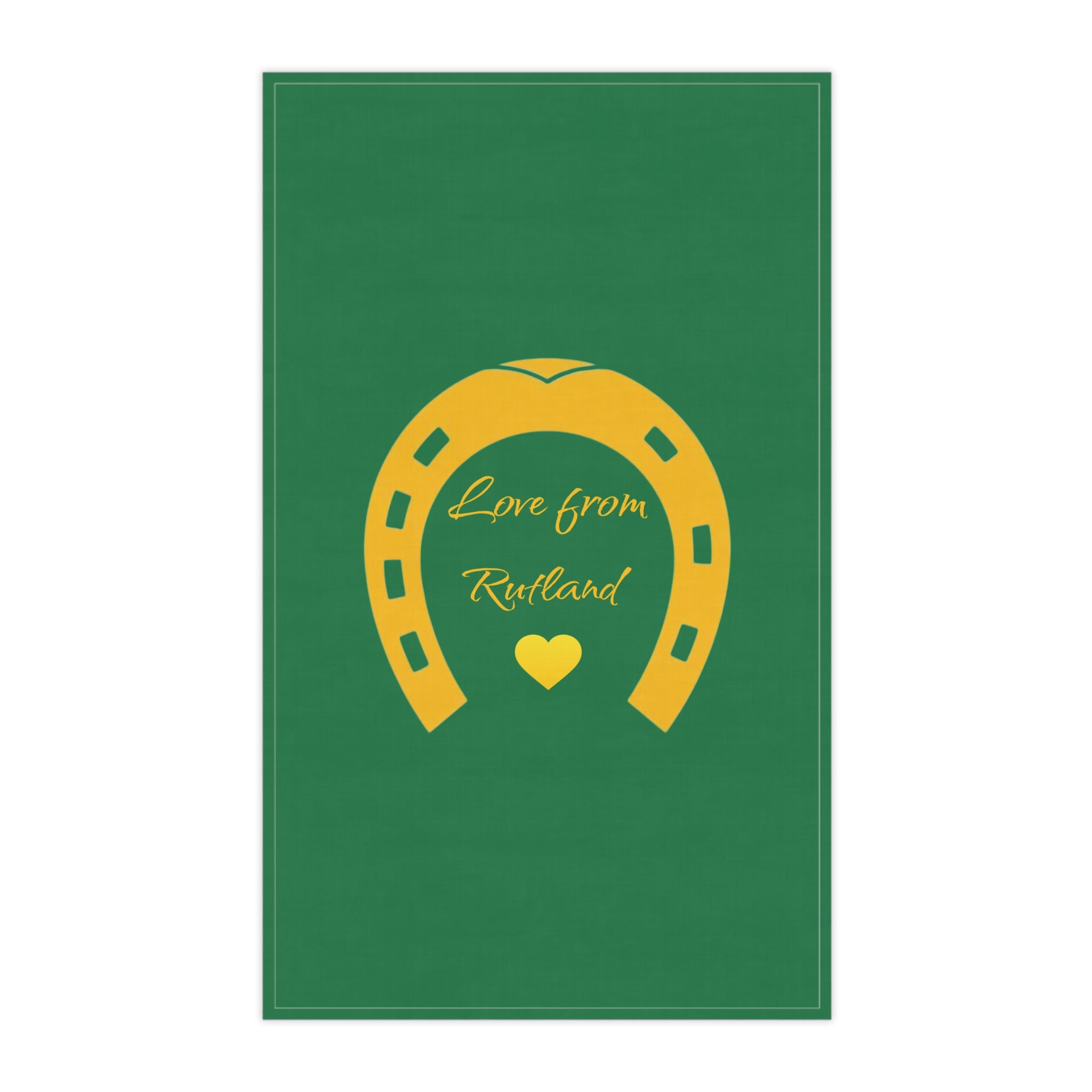 Heart & Horseshoe Tea Towels (cotton, poly)