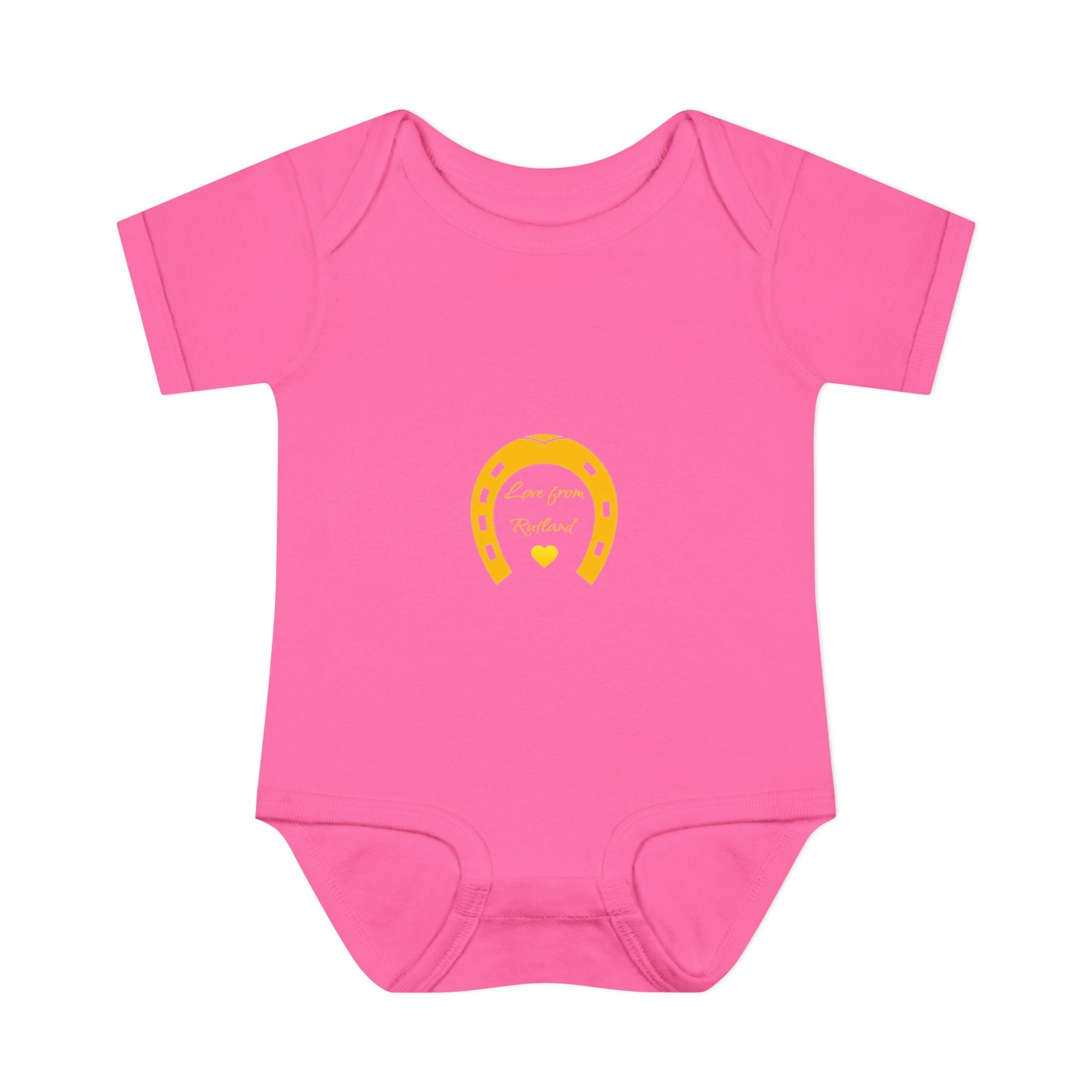 Heart & Horseshoe Bodysuit - Cute Gift for Newborns, Baby Shower, Birthday Outfit, Infants,