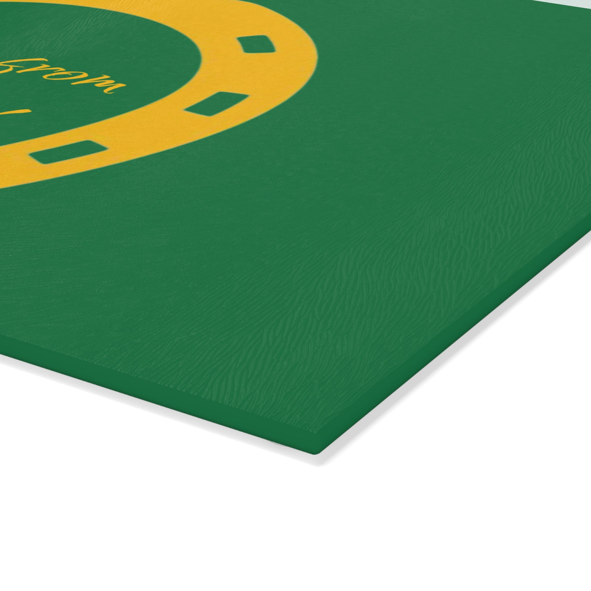 Classic Logo Green Glass Chopping Board —  Kitchen Serving/Cutting Board