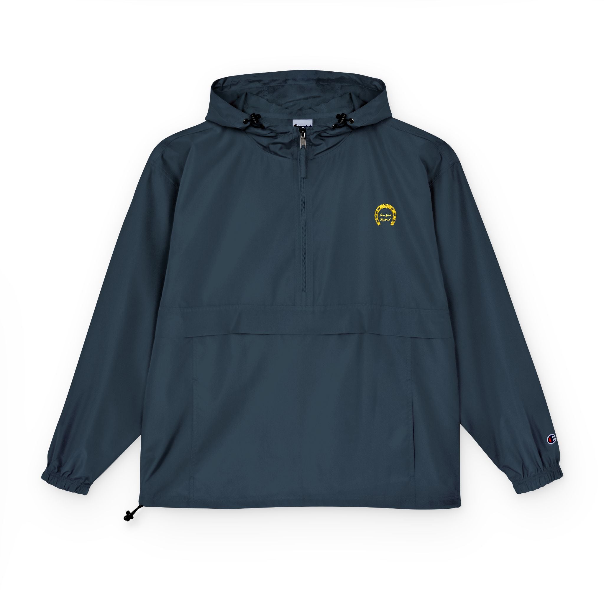 Classic Logo Champion Outdoor Anorak Jacket - Lightweight Rain Gear, Packable Windbreaker