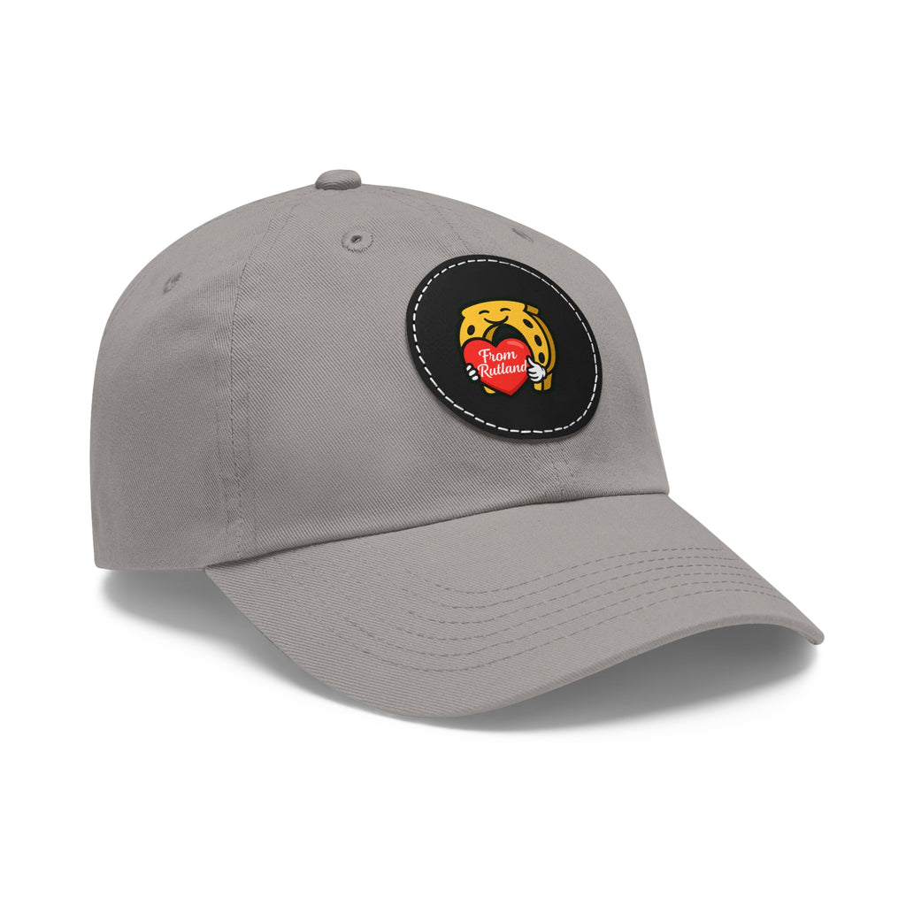 Heart & Horseshoe Cap with Leather Patch (Round)