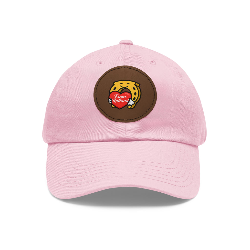 Heart & Horseshoe Cap with Leather Patch (Round)