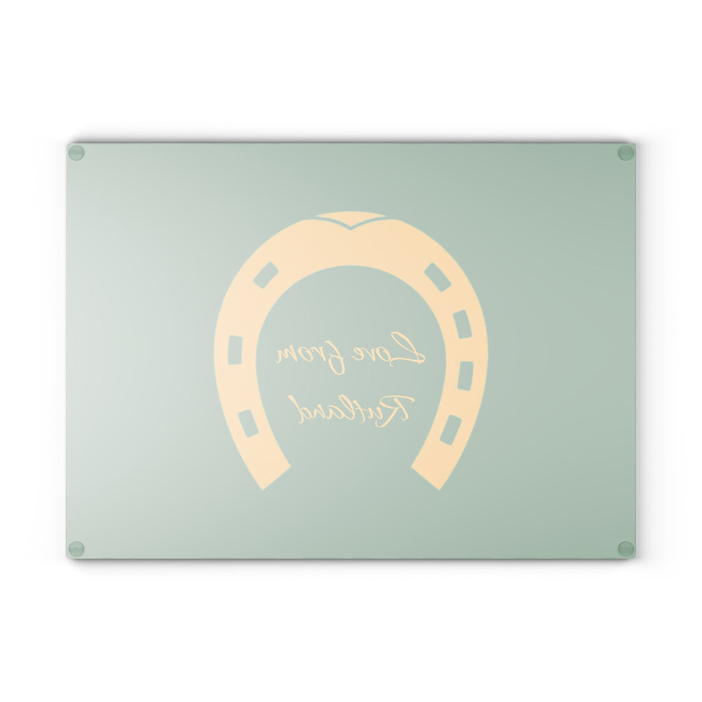 Classic Logo Green Glass Chopping Board —  Kitchen Serving/Cutting Board