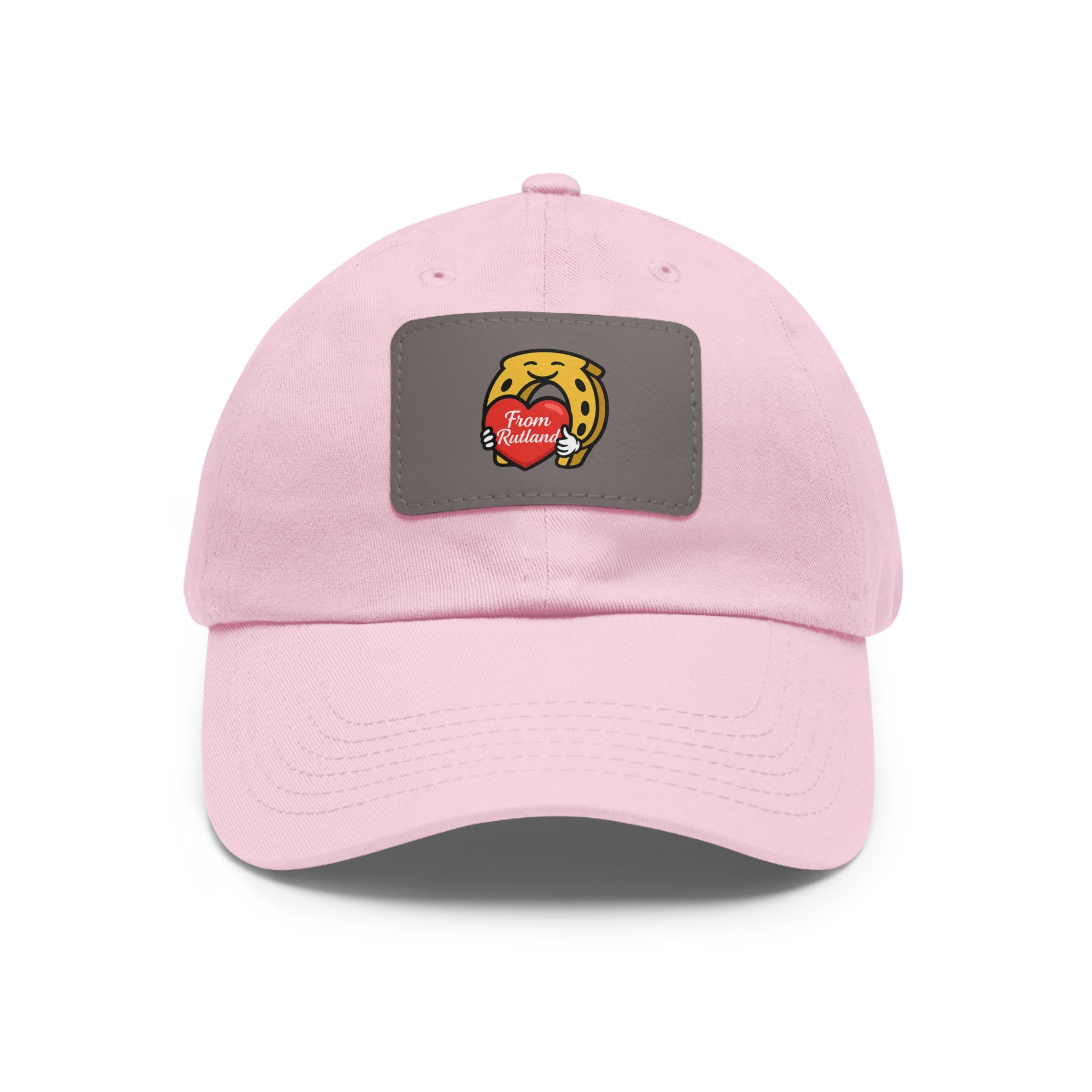 Heart & Horseshoe Cap with Leather Patch (Rectangle)