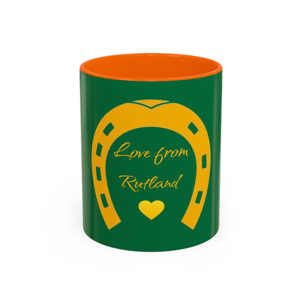 Heart & Horseshoe Accent Coffee Mug (11, 15oz)