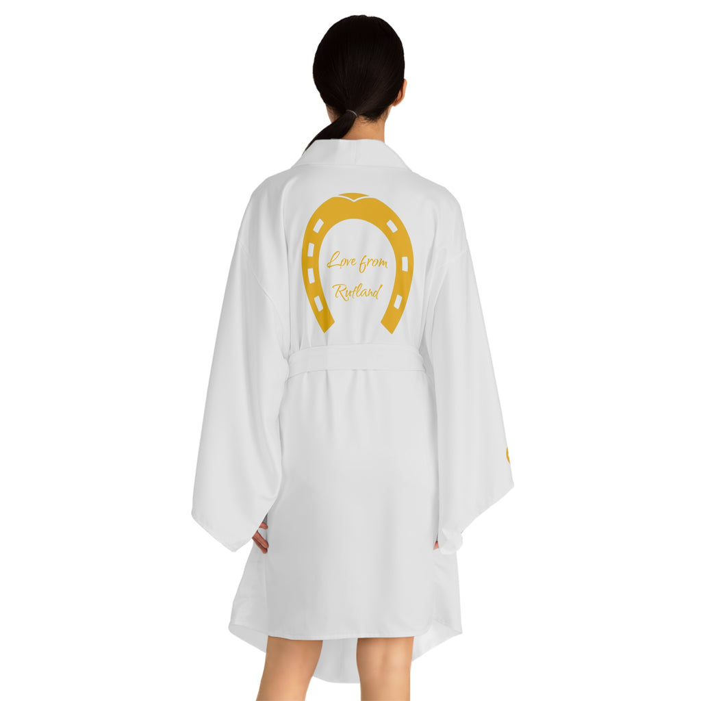 Classic Logo Long Sleeve Kimono Robe