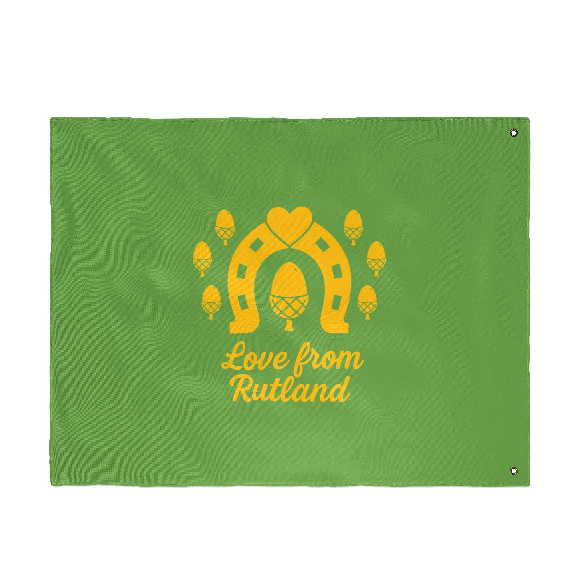 Classic Logo Love From Rutland Double Sided Flag