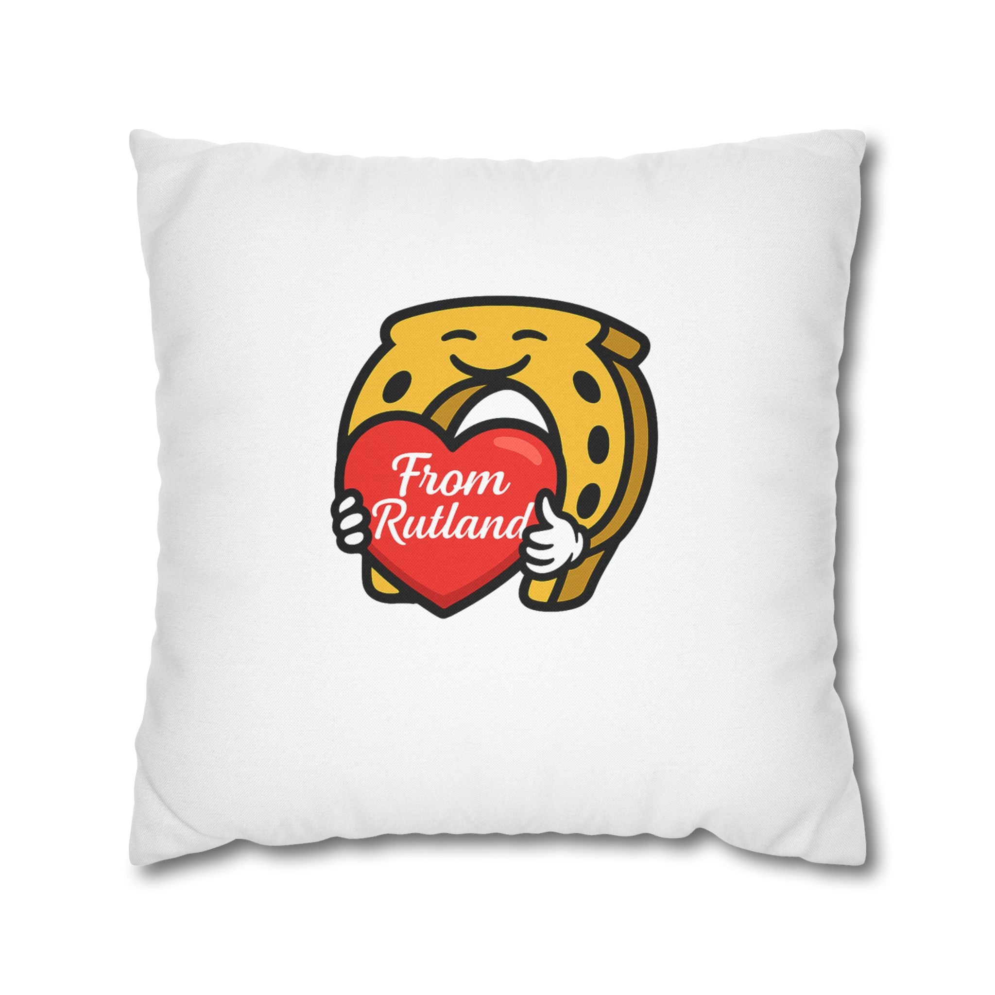 Spun Polyester Square Pillowcase