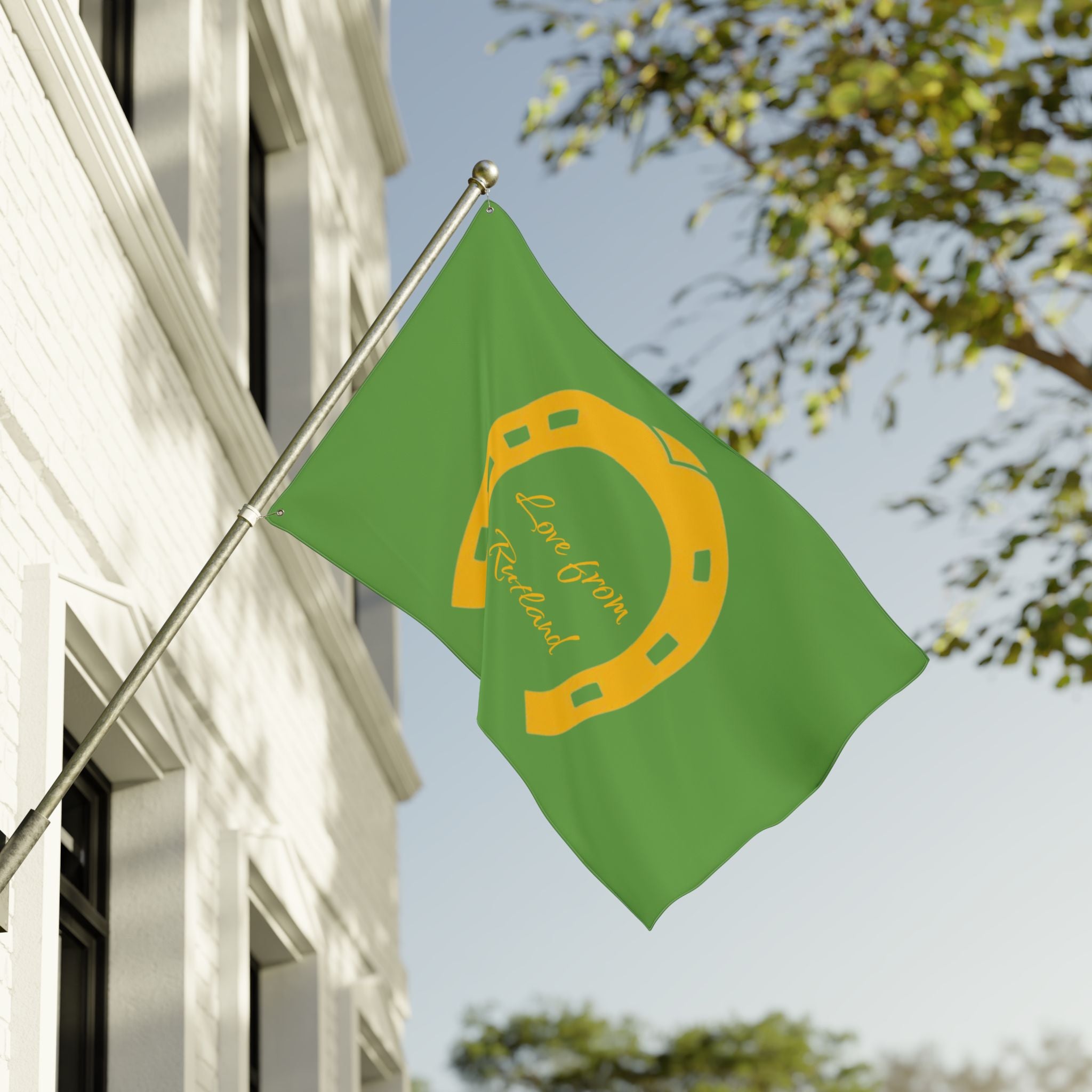 Classic Logo Love From Rutland Double Sided Flag