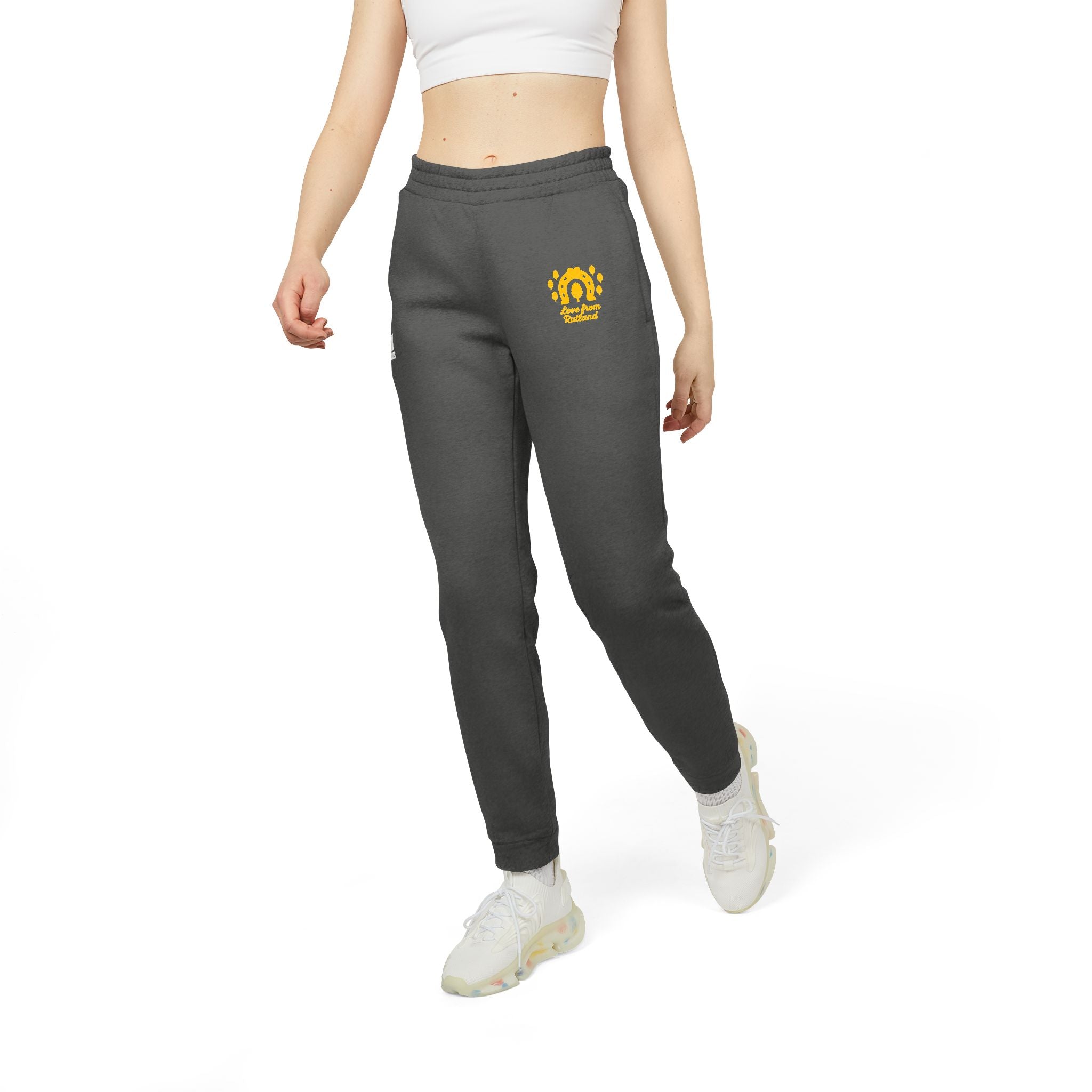 Classic Logo Adidas Unisex Casual Fleece Joggers