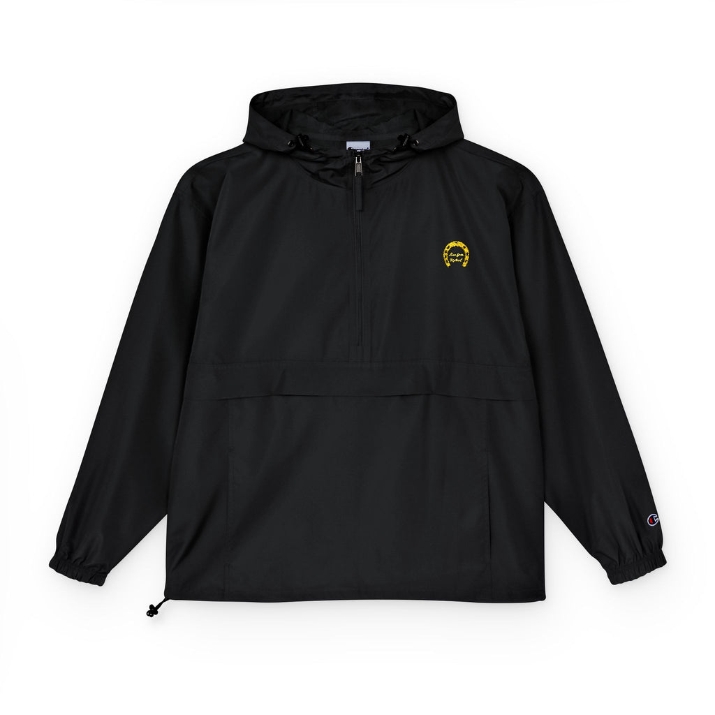 Classic Logo Champion Outdoor Anorak Jacket - Lightweight Rain Gear, Packable Windbreaker
