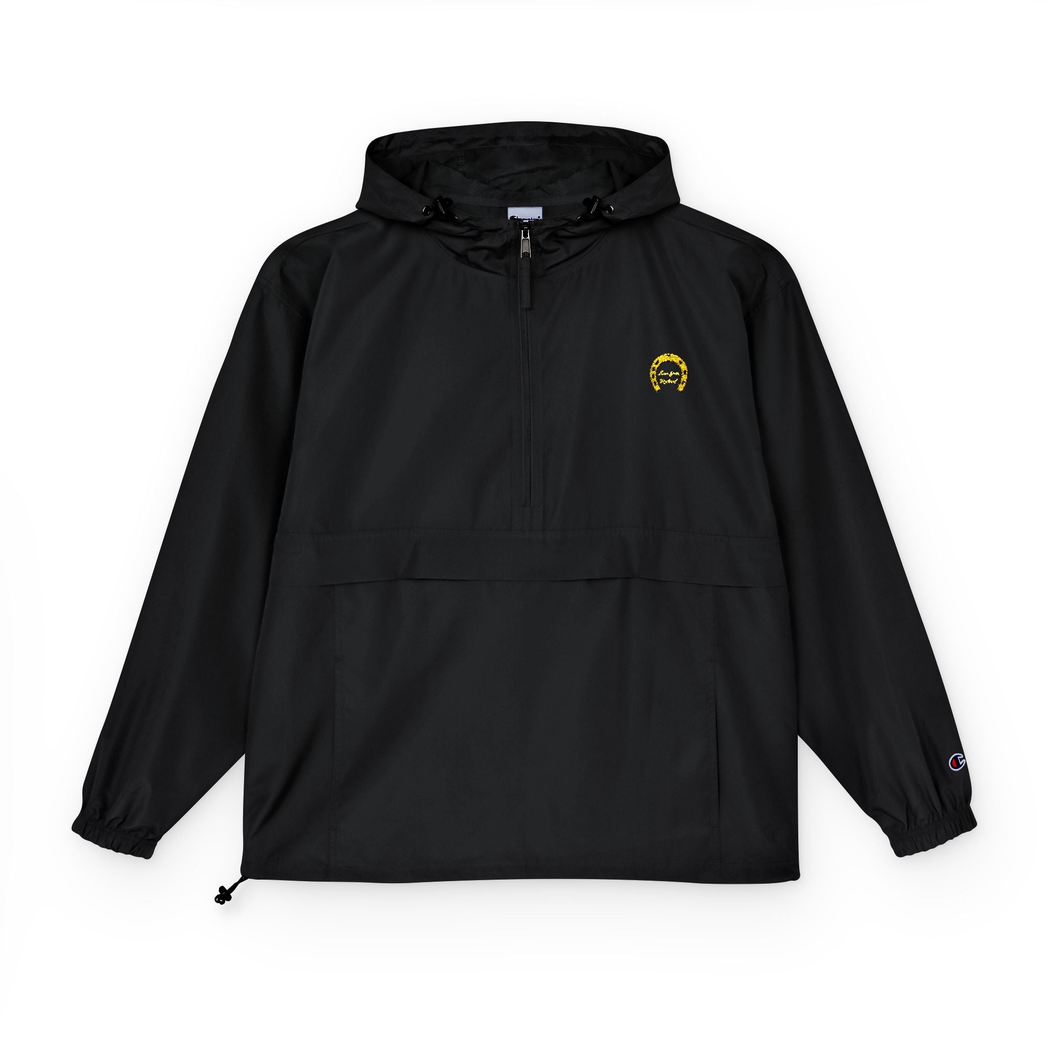 Classic Logo Champion Outdoor Anorak Jacket - Lightweight Rain Gear, Packable Windbreaker
