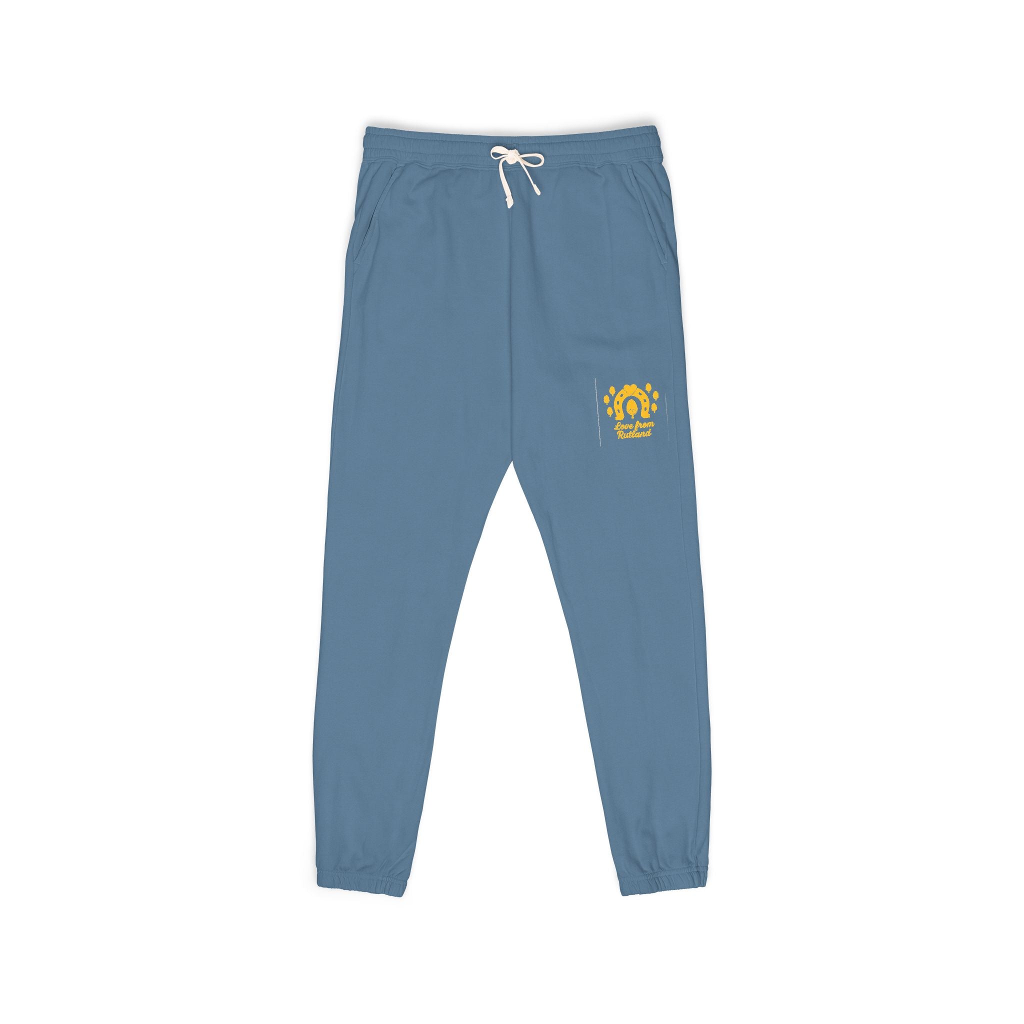 Classic Logo Cozy Garment-Dyed Sweatpants | Unisex Fleece Lounge Pants
