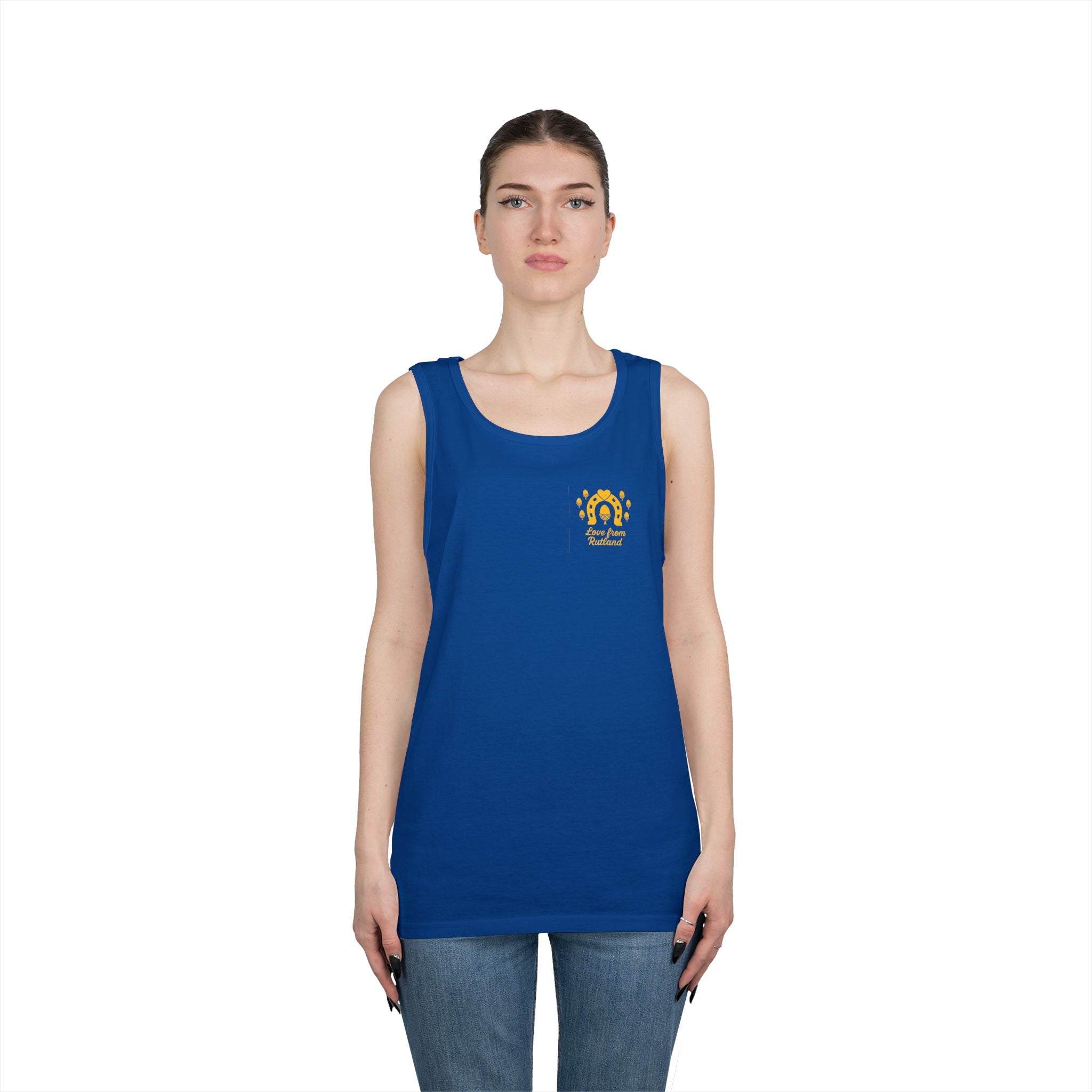 Sunshine Goddess Unisex Heavy Cotton Tank Top, Summer Style, Casual Wear, Beach Day Outfit, Gift for Her, Vacation Attire