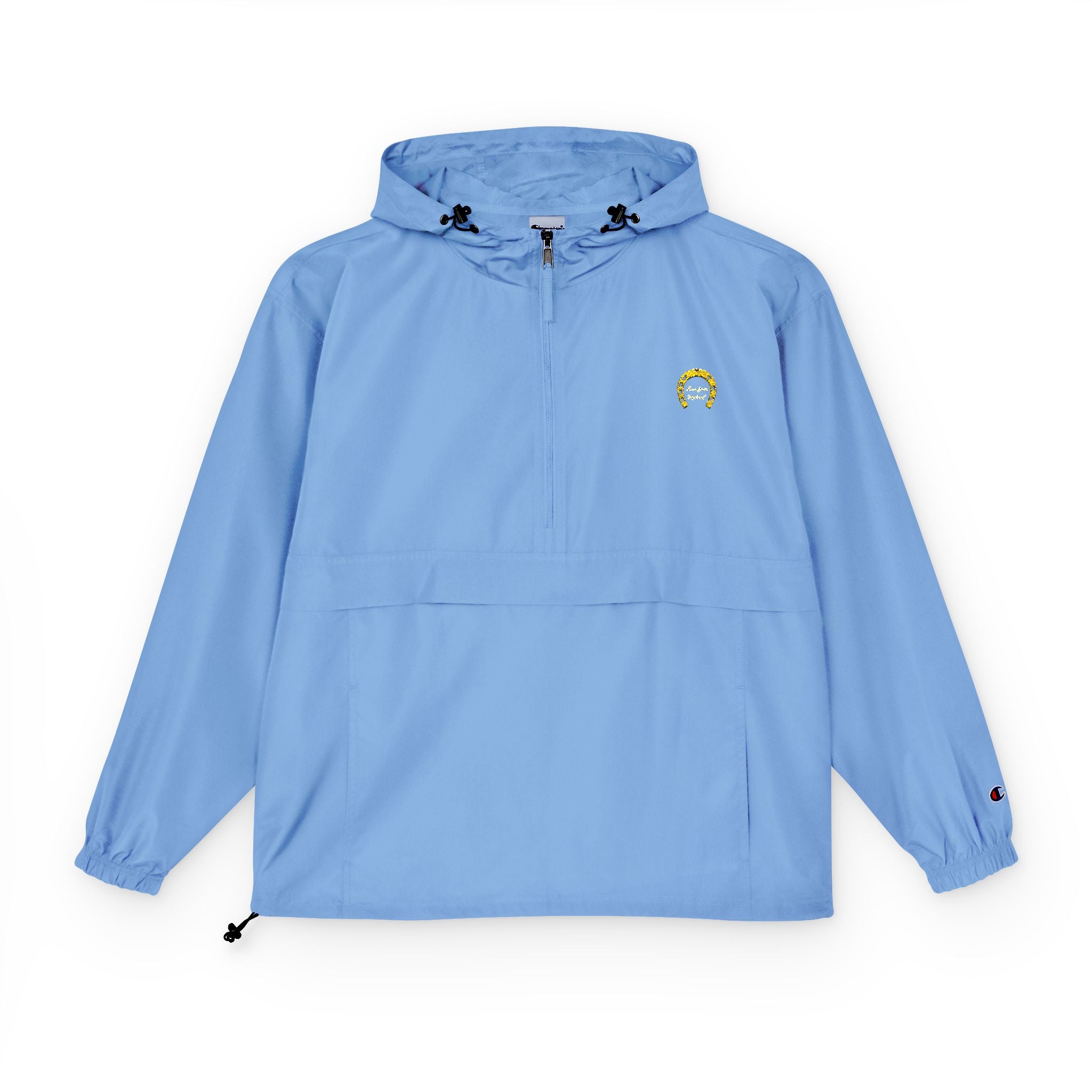 Classic Logo Champion Outdoor Anorak Jacket - Lightweight Rain Gear, Packable Windbreaker